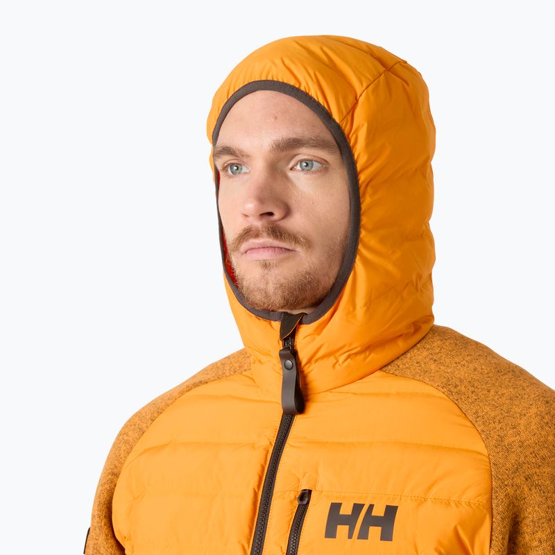 Geacă hibrid pentru bărbați Helly Hansen Skagen Hybrid Knit Insulator ignite orange 3