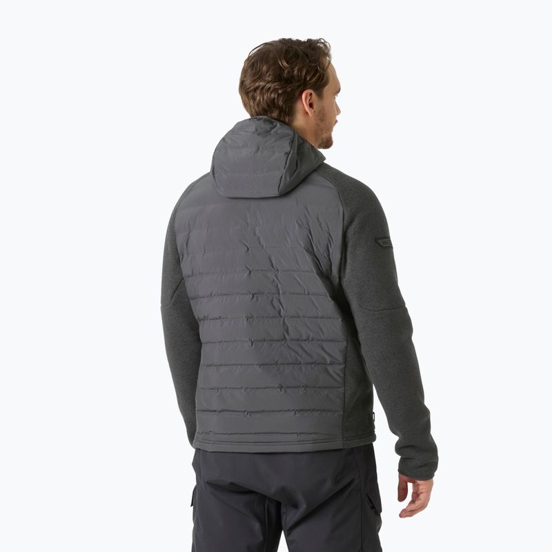 Geacă hibrid pentru bărbați Helly Hansen Skagen Hybrid Knit Insulator ebony 2
