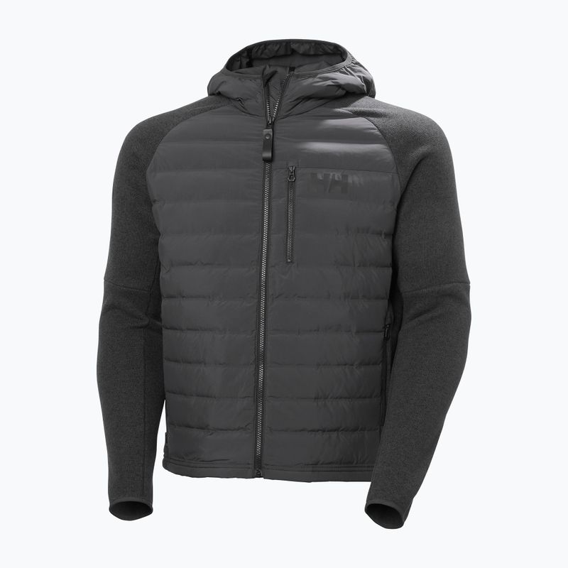 Geacă hibrid pentru bărbați Helly Hansen Skagen Hybrid Knit Insulator ebony 8