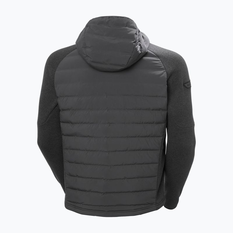 Geacă hibrid pentru bărbați Helly Hansen Skagen Hybrid Knit Insulator ebony 9