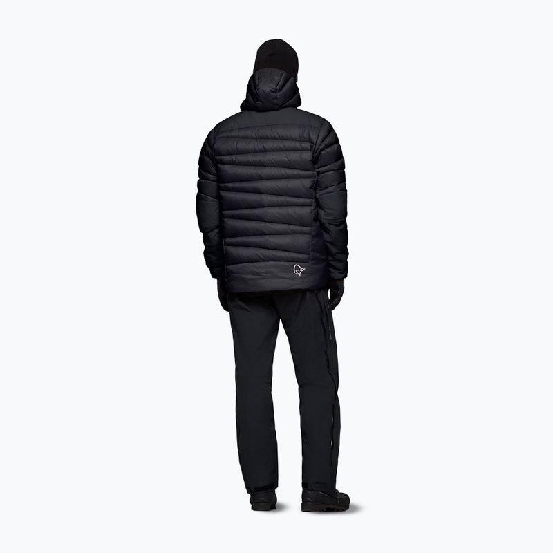 Geacă cu puf pentru bărbați NORRONA Falketind Down 750 Zip Hood caviar black 3