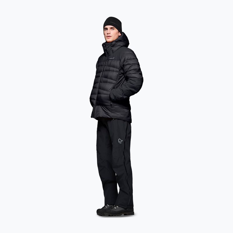 Geacă cu puf pentru bărbați NORRONA Falketind Down 750 Zip Hood caviar black 4
