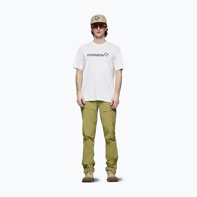 Tricou pentru bărbați NORRONA Cotton Viking pure white 2