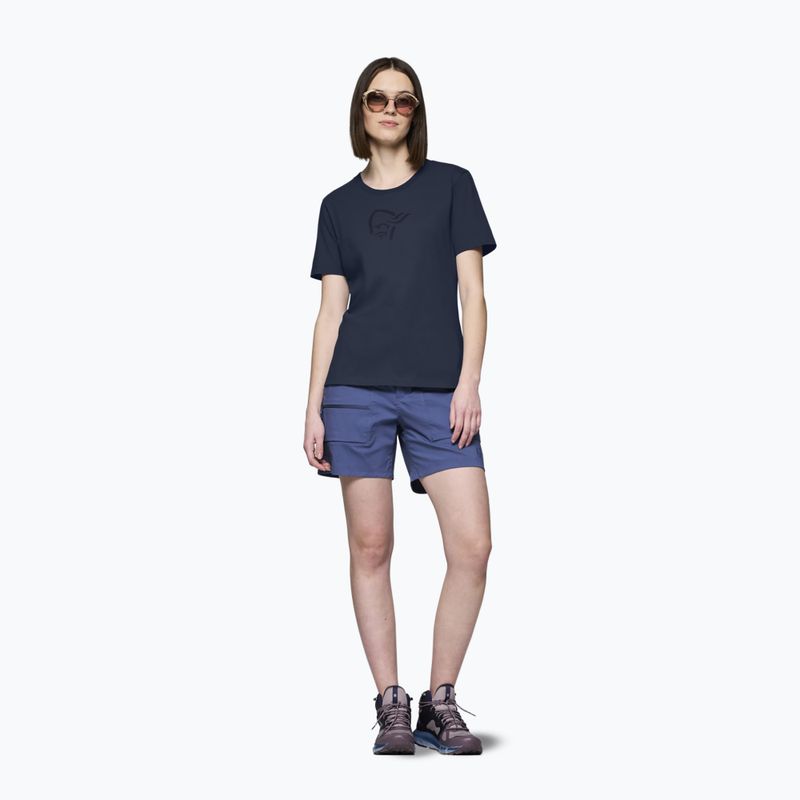Tricou pentru femei NORRONA Cotton Viking indigo night/sky captain 2