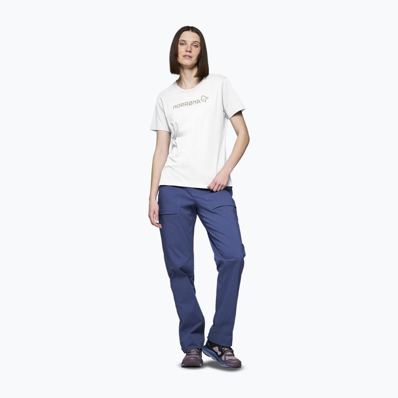 Tricou pentru femei NORRONA Cotton Viking pure white 2