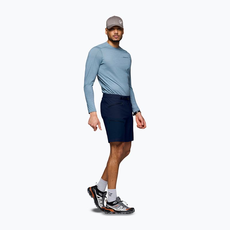 Pantaloni scurți de trekking pentru bărbați NORRONA Falketind Flex 1 Light indigo night 4