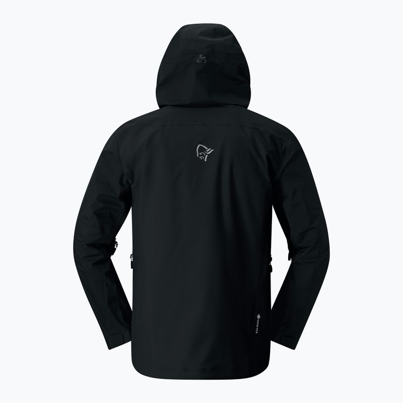 Geacă de ploaie pentru bărbați NORRONA Falketind Gore-Tex caviar black 5
