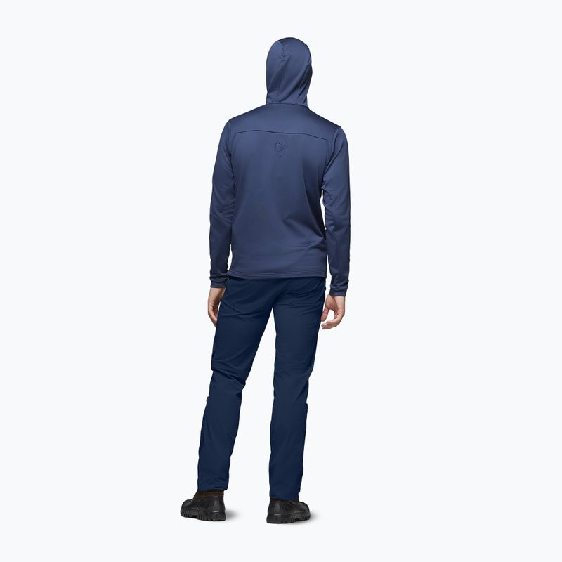 Bluză de trekking pentru bărbați NORRONA Falketind Warm2 Stretch Hood indigo night 3