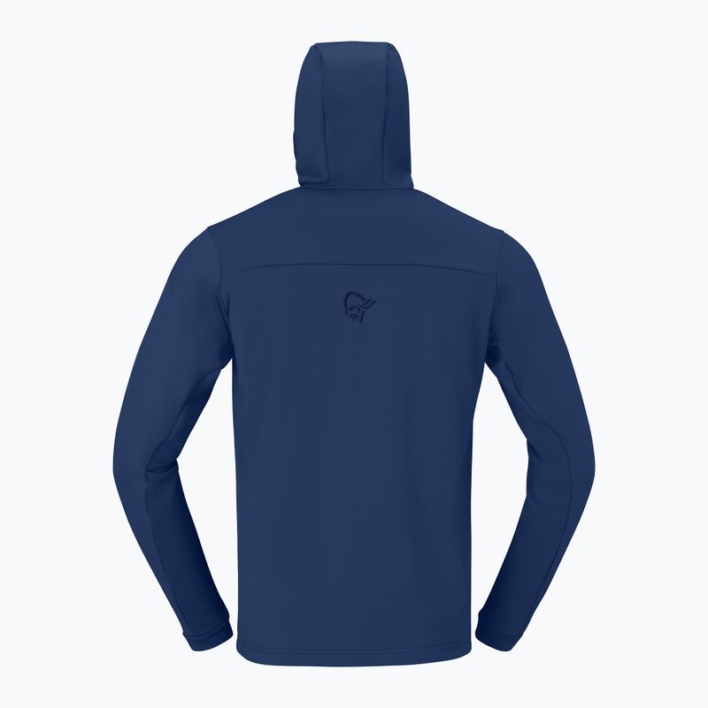 Bluză de trekking pentru bărbați NORRONA Falketind Warm2 Stretch Hood indigo night 6