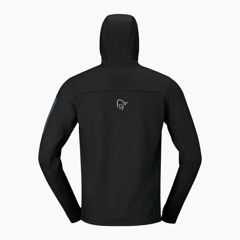 Bluză de trekking pentru bărbați NORRONA Falketind Warm2 Stretch Hood caviar black 6
