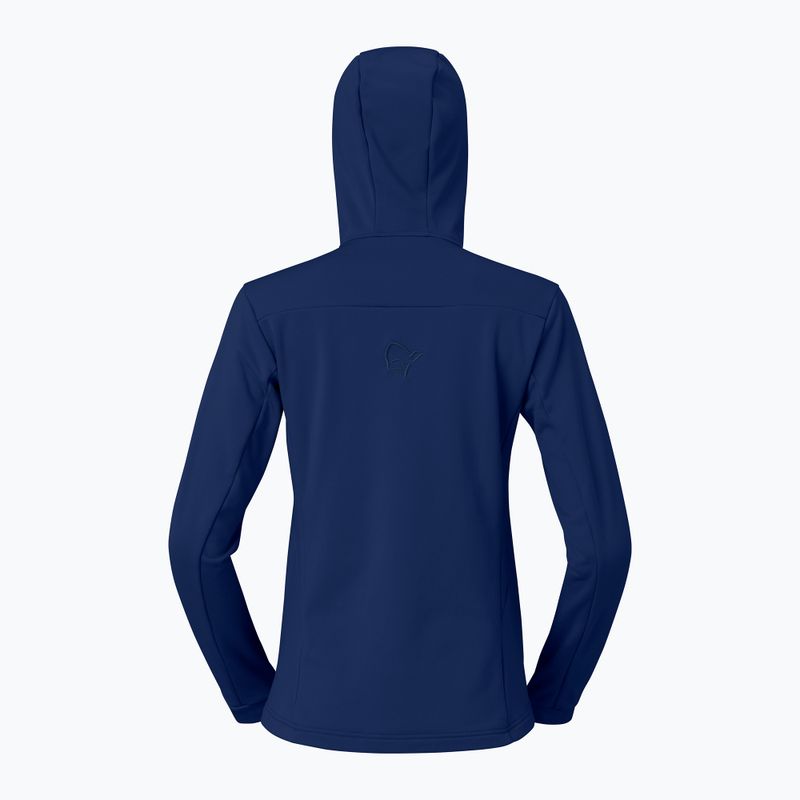 Bluză de trekking pentru femei NORRONA Falketind Warm2 Stretch Hood indigo night 6