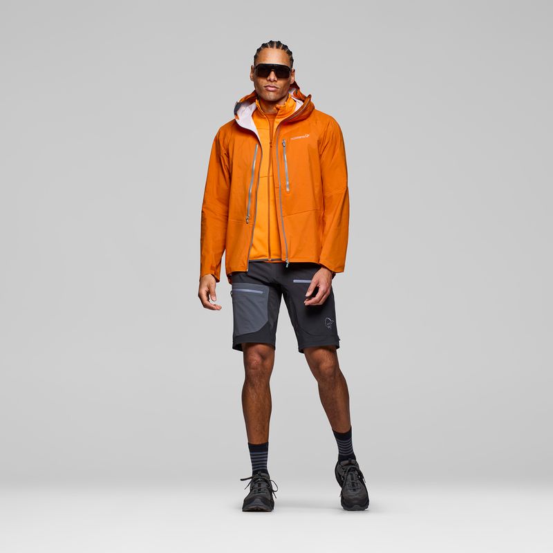 Geacă de ploaie pentru bărbați NORRONA Falketind Dri1 gold flame 2