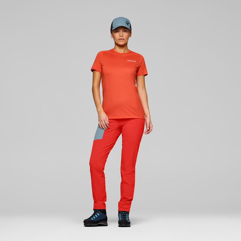 Pantaloni de trekking pentru femei NORRONA Falketind Flex1 Light aura orange 2