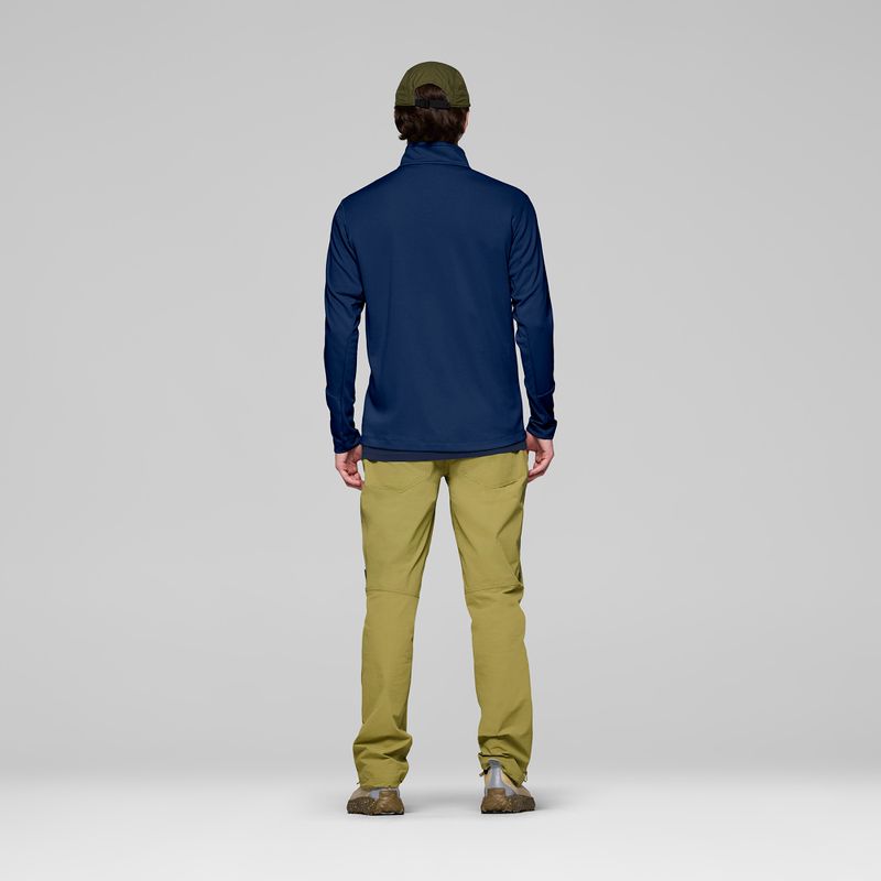 Bluză de trekking pentru bărbați NORRONA Femund Warm1 Zip Neck indigo night 3