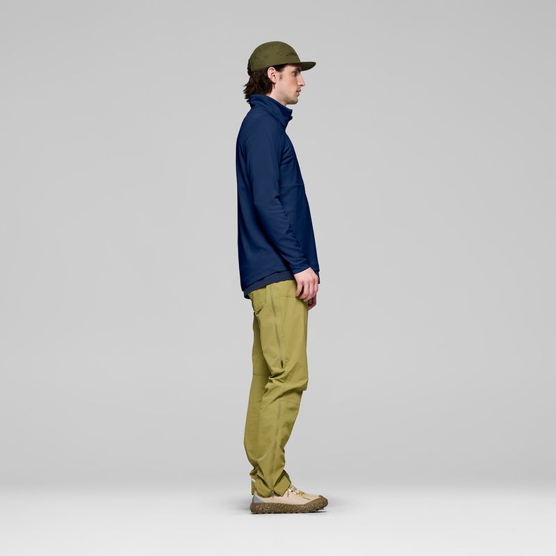 Bluză de trekking pentru bărbați NORRONA Femund Warm1 Zip Neck indigo night 4