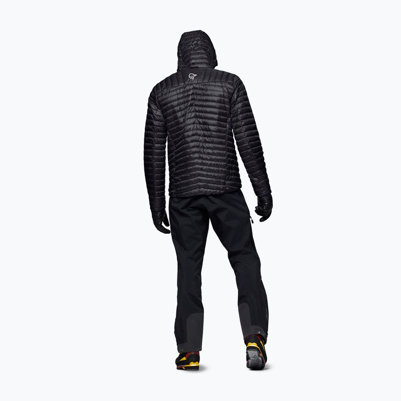 Geacă cu puf pentru bărbați Norrona Trollveggen Down800 Super Light Hood Caviar Black 3