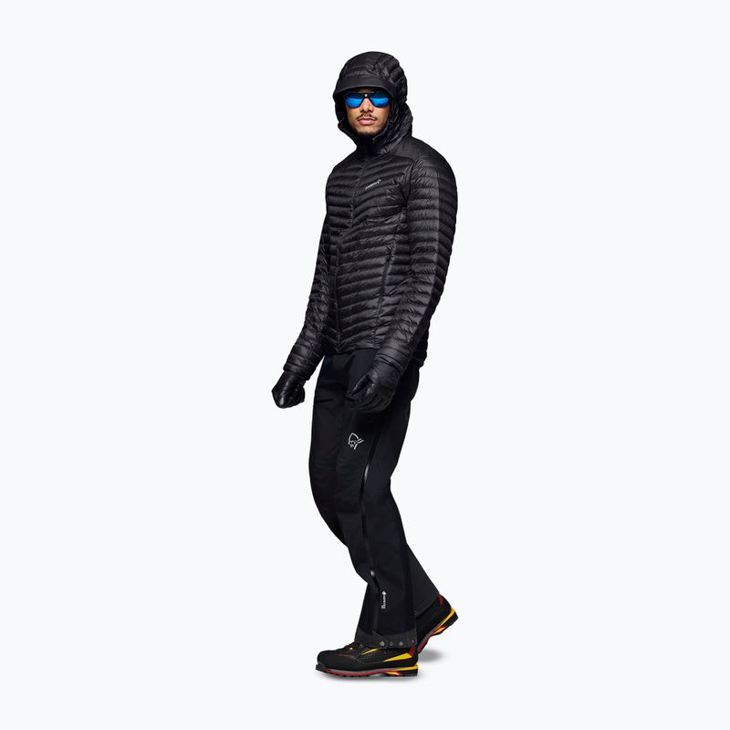 Geacă cu puf pentru bărbați Norrona Trollveggen Down800 Super Light Hood Caviar Black 4