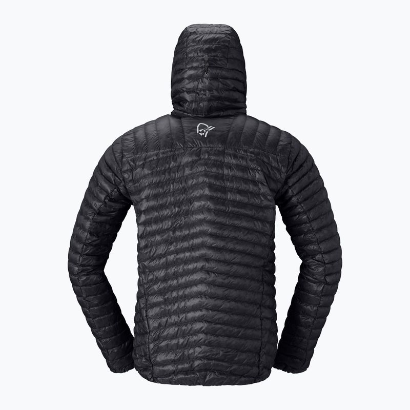 Geacă cu puf pentru bărbați Norrona Trollveggen Down800 Super Light Hood Caviar Black 6
