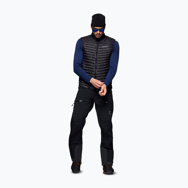 Vestă NORRONA Trollveggen Down800 Super Light caviar black 2