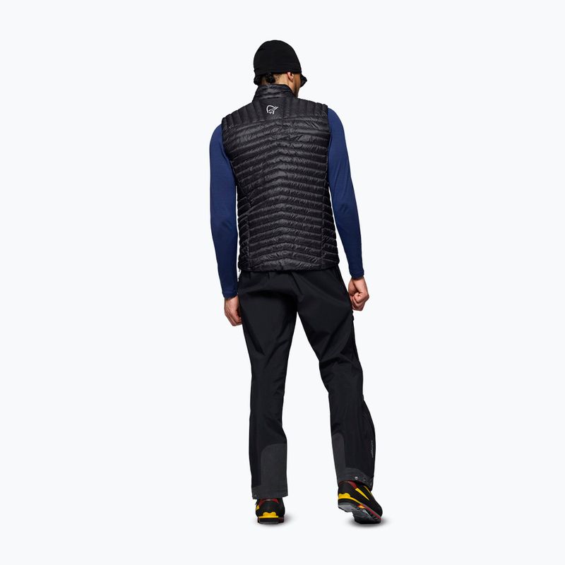 Vestă NORRONA Trollveggen Down800 Super Light caviar black 3