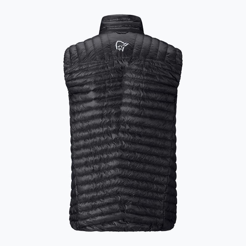 Vestă NORRONA Trollveggen Down800 Super Light caviar black 6
