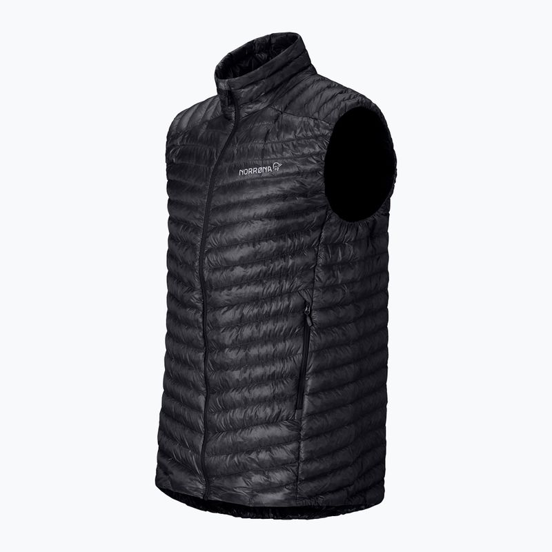 Vestă NORRONA Trollveggen Down800 Super Light caviar black 7