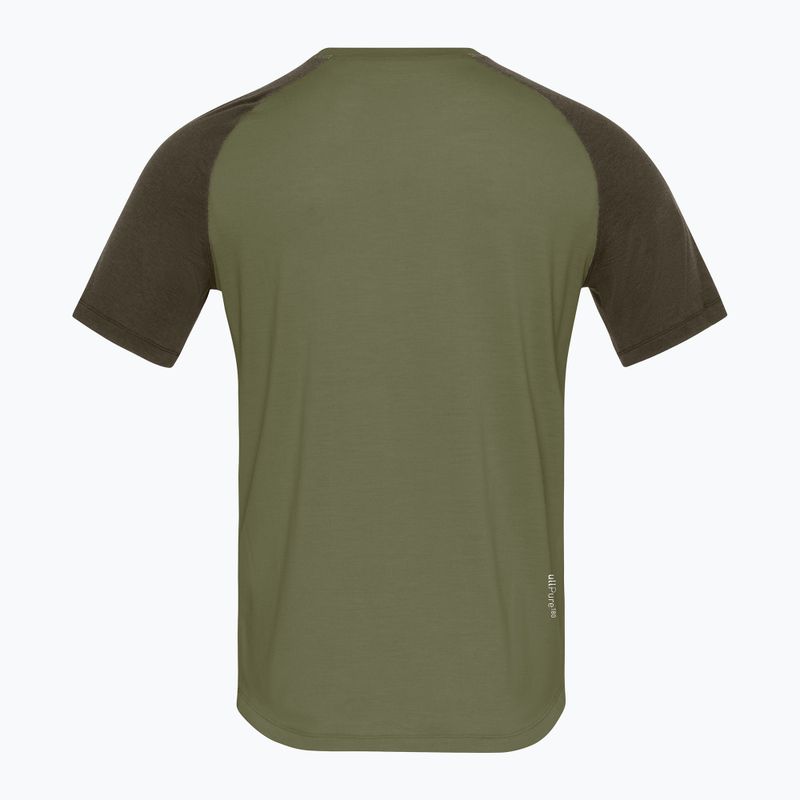 Tricou de trekking pentru bărbați NORRONA Femund PureUll loden green 6