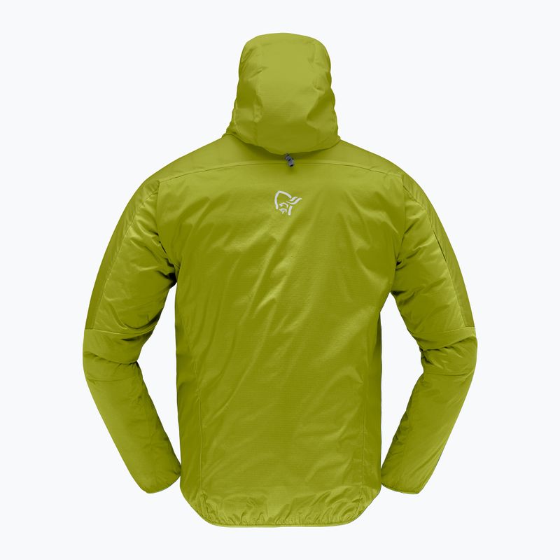 Geacă rezistentă la vânt pentru bărbați NORRONA Faketind Aero60 Zip Hood golden lime 2