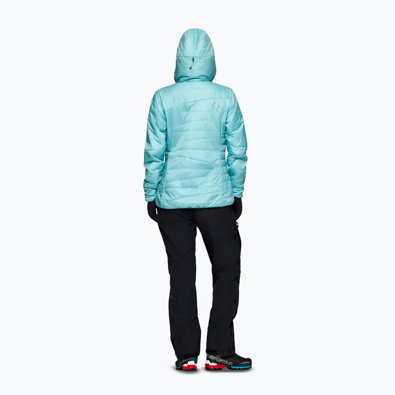Geacă izolată pentru femei NORRONA Faketind Thermo40 Zip Hoodie aqua haze 3