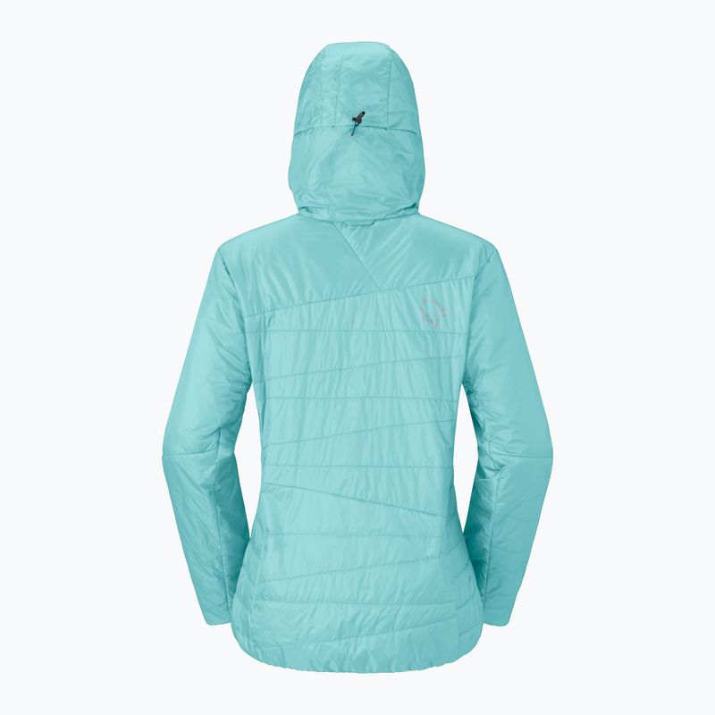 Geacă izolată pentru femei NORRONA Faketind Thermo40 Zip Hoodie aqua haze 6