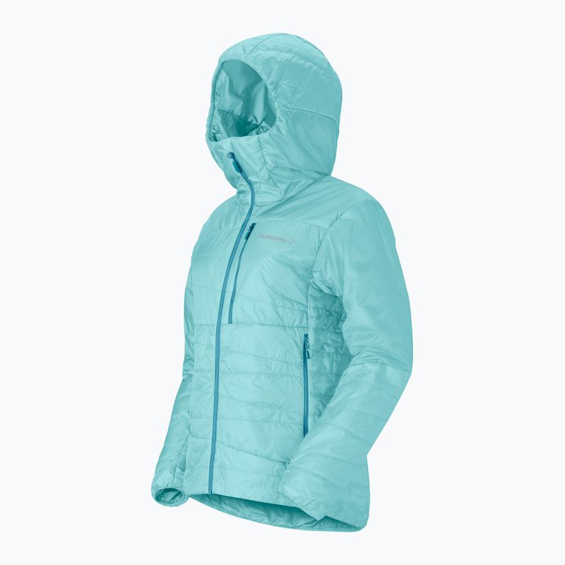 Geacă izolată pentru femei NORRONA Faketind Thermo40 Zip Hoodie aqua haze 7