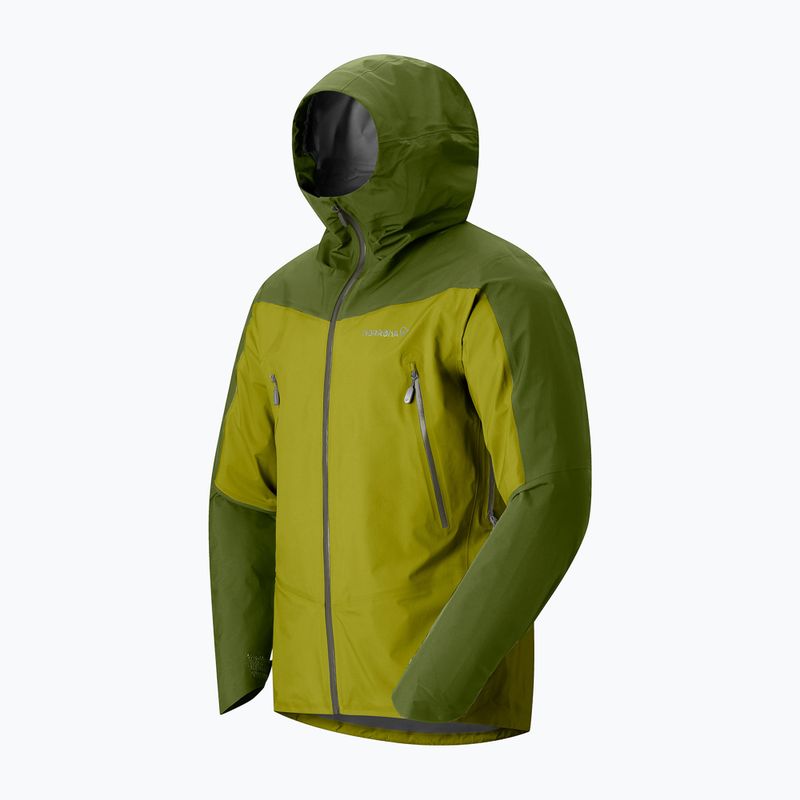 Geacă de ploaie pentru bărbați NORRONA Falketind Gore-Tex golden lime/pesto 6