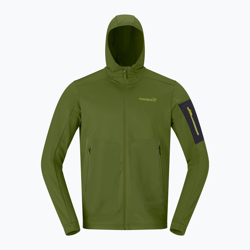 Bluză de trekking pentru bărbați NORRONA Falketind Warm2 Stretch Hood pesto 5