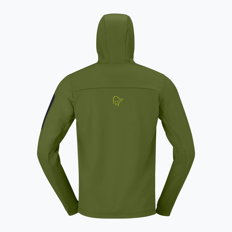 Bluză de trekking pentru bărbați NORRONA Falketind Warm2 Stretch Hood pesto 6