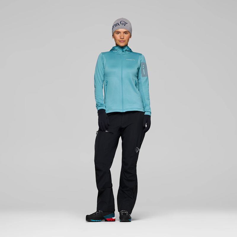 Bluză de trekking pentru femei NORRONA Falketind Warm2 Stretch Hood brittany blue 2