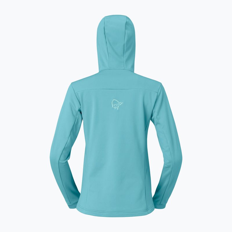 Bluză de trekking pentru femei NORRONA Falketind Warm2 Stretch Hood brittany blue 6