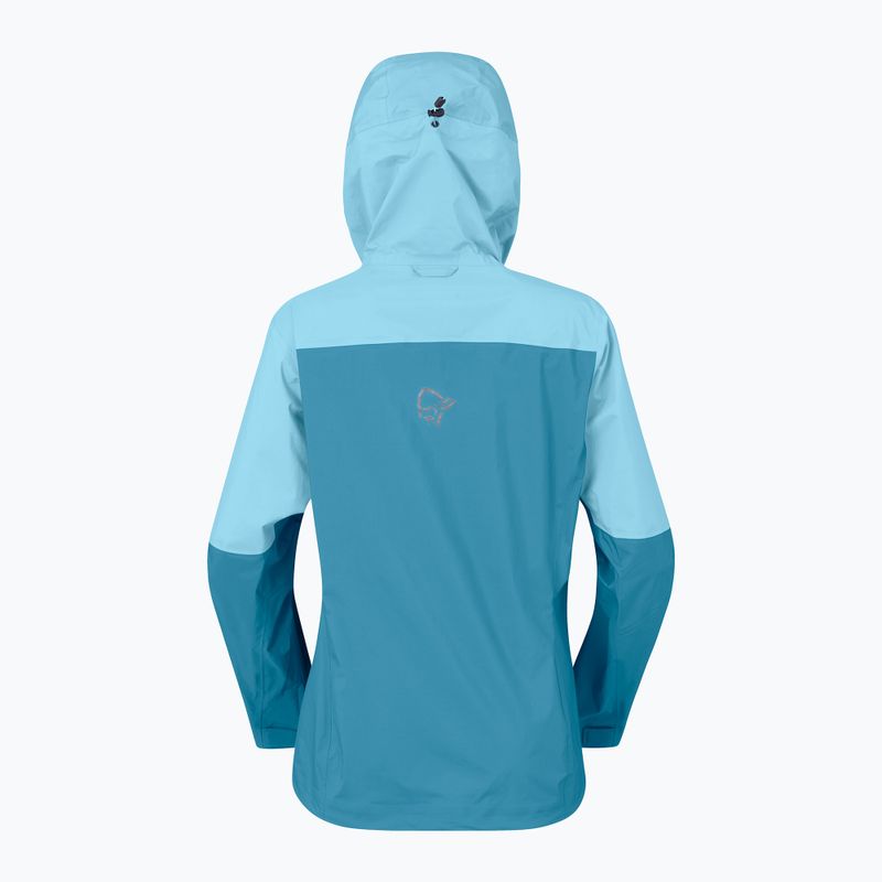 Geacă de ploaie pentru femei NORRONA Falketind Dri1 brittany blue/aqua haze 6