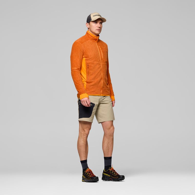 Bluză fleece pentru bărbați NORRONA Falketind Warm1 Active gold flame/exuberance 4