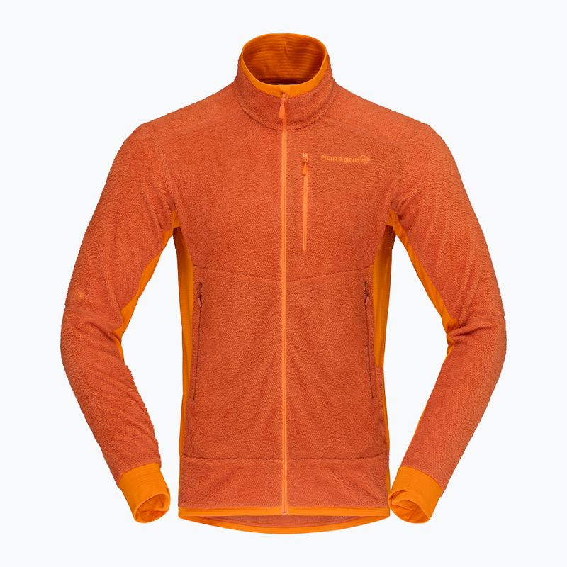 Bluză fleece pentru bărbați NORRONA Falketind Warm1 Active gold flame/exuberance 5