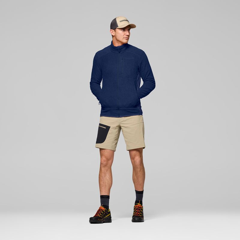 Bluză fleece pentru bărbați NORRONA Falketind Warm1 Active indigo night 2