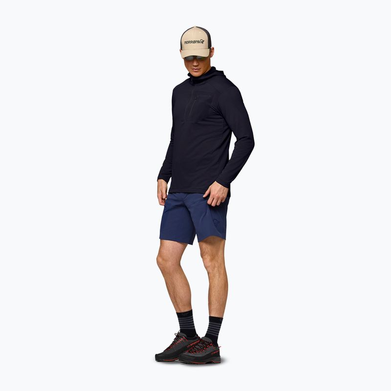 Bluză de trekking pentru bărbați NORRONA Falketind Warm1 Hood caviar black 2