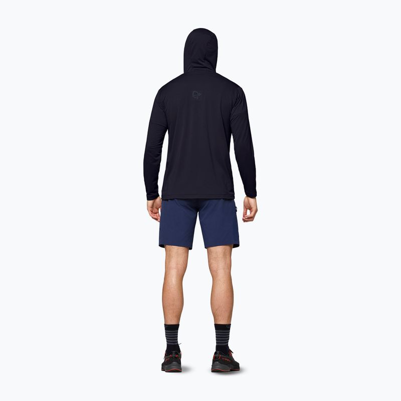 Bluză de trekking pentru bărbați NORRONA Falketind Warm1 Hood caviar black 3