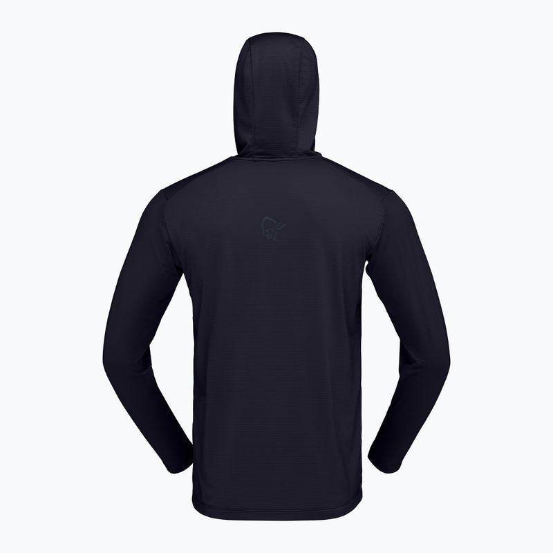 Bluză de trekking pentru bărbați NORRONA Falketind Warm1 Hood caviar black 6