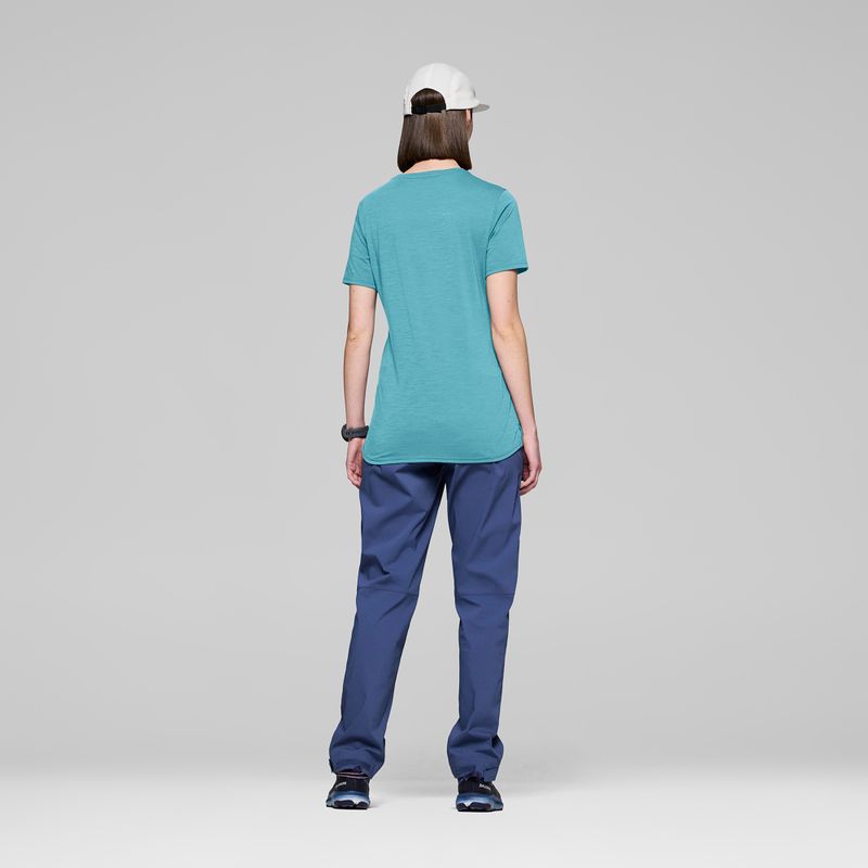 Tricou pentru femei NORRONA Femund Equaliser Merino brittany blue 3