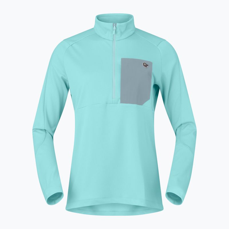Bluză de trekking pentru femei NORRONA Femund Warm1 Zip Neck aqua haze/trooper 5