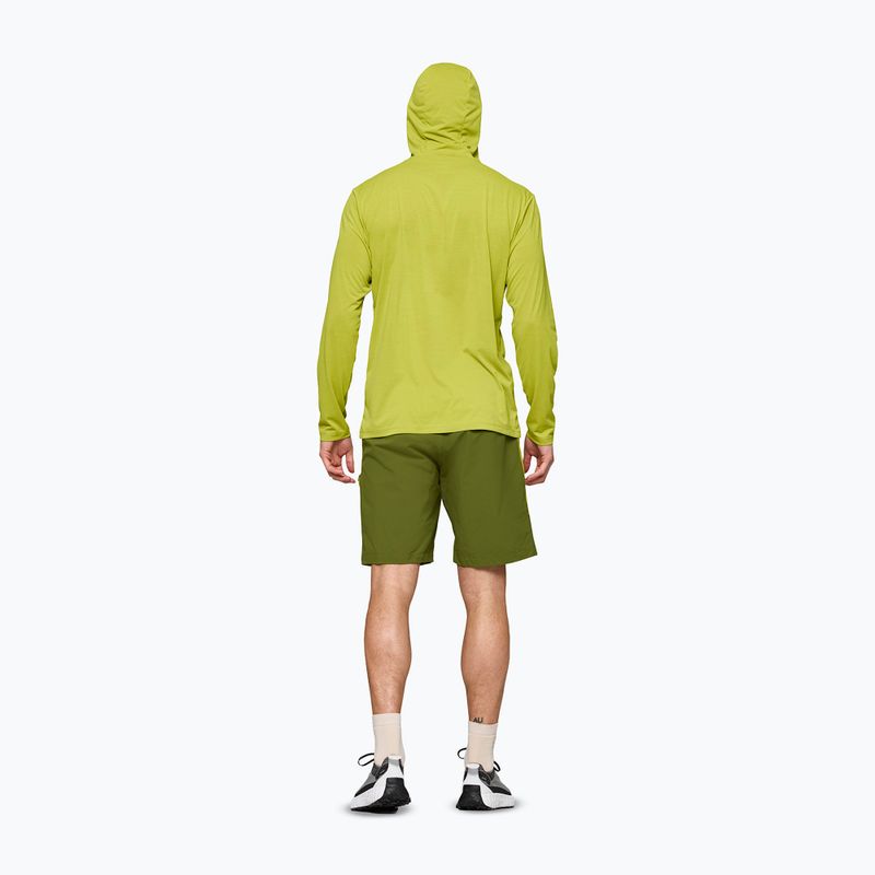 Bluză de trekking pentru bărbați NORRONA Femund Tech Hood golden lime 3