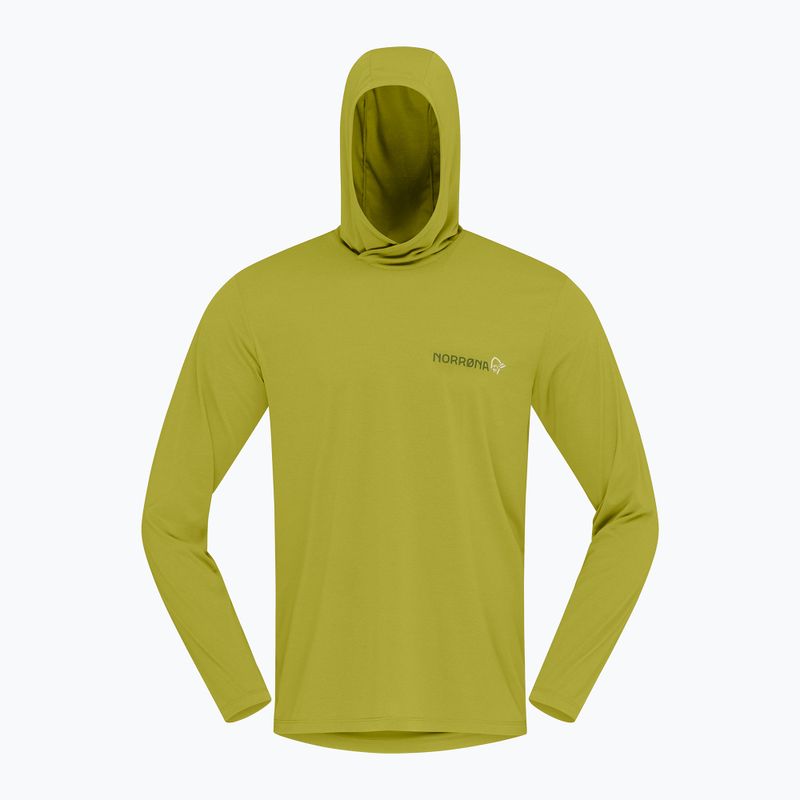 Bluză de trekking pentru bărbați NORRONA Femund Tech Hood golden lime 6