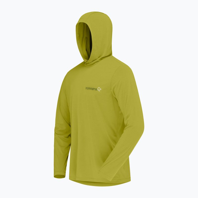 Bluză de trekking pentru bărbați NORRONA Femund Tech Hood golden lime 8