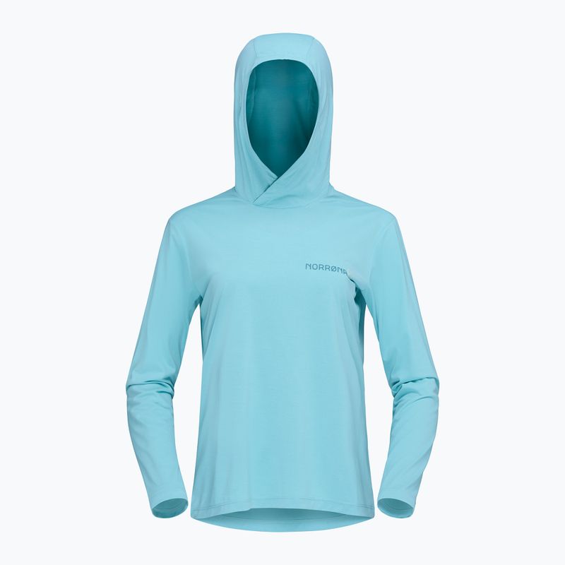 Bluză de trekking pentru femei NORRONA Femund Tech Hood aqua haze 6