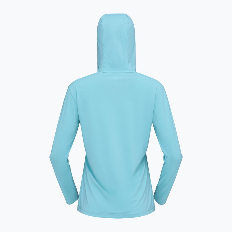 Bluză de trekking pentru femei NORRONA Femund Tech Hood aqua haze 7